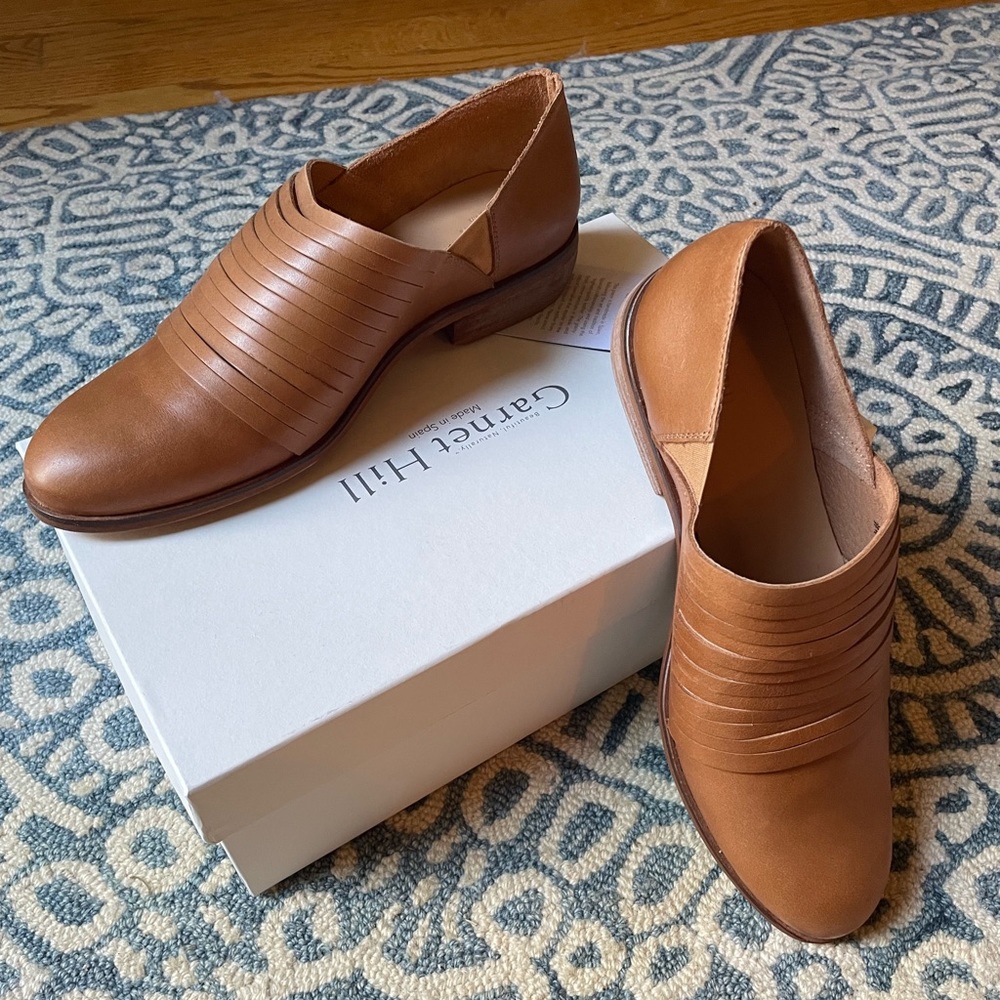 Garnet Hill Carey Cutwork Leather Shoes